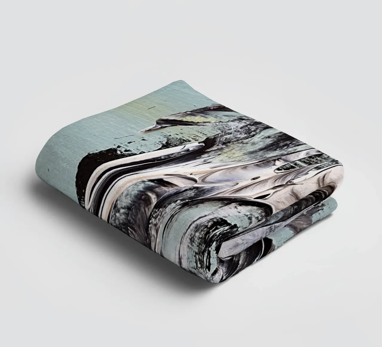 MESSAGE FROM THE HEART 19 Handtuch von Thierry Vobmann Abstract painting