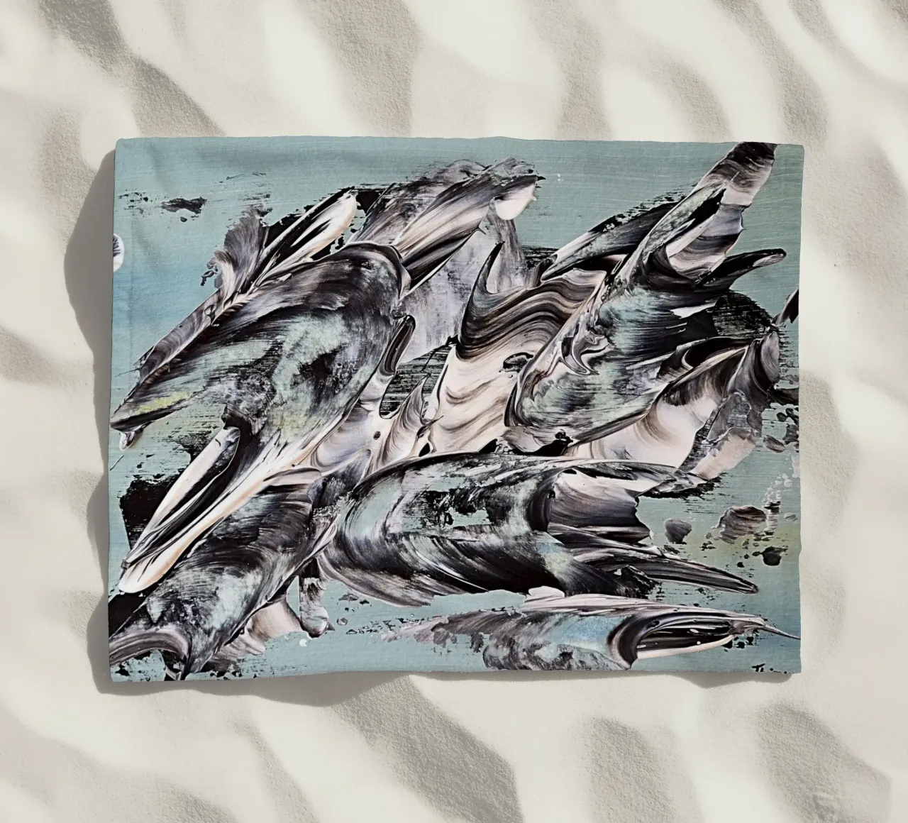 MESSAGE FROM THE HEART 19 telo mare da Thierry Vobmann Abstract painting