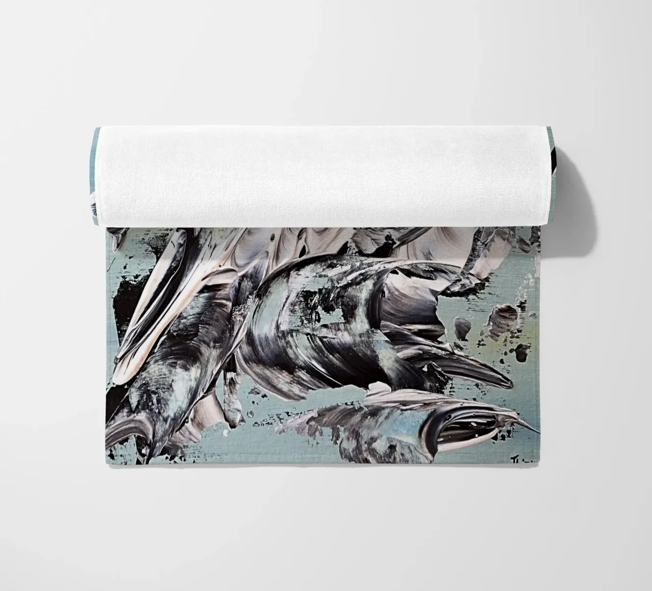 MESSAGE FROM THE HEART 19 telo mare da Thierry Vobmann Abstract painting