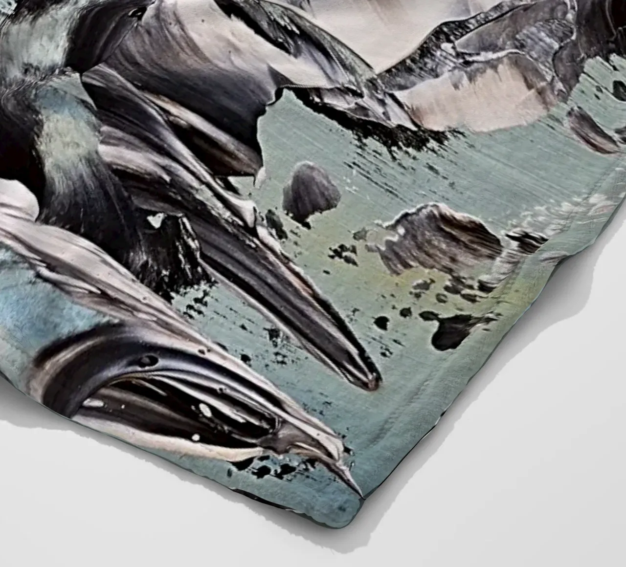 MESSAGE FROM THE HEART 19 coperta in pile da Thierry Vobmann Abstract painting