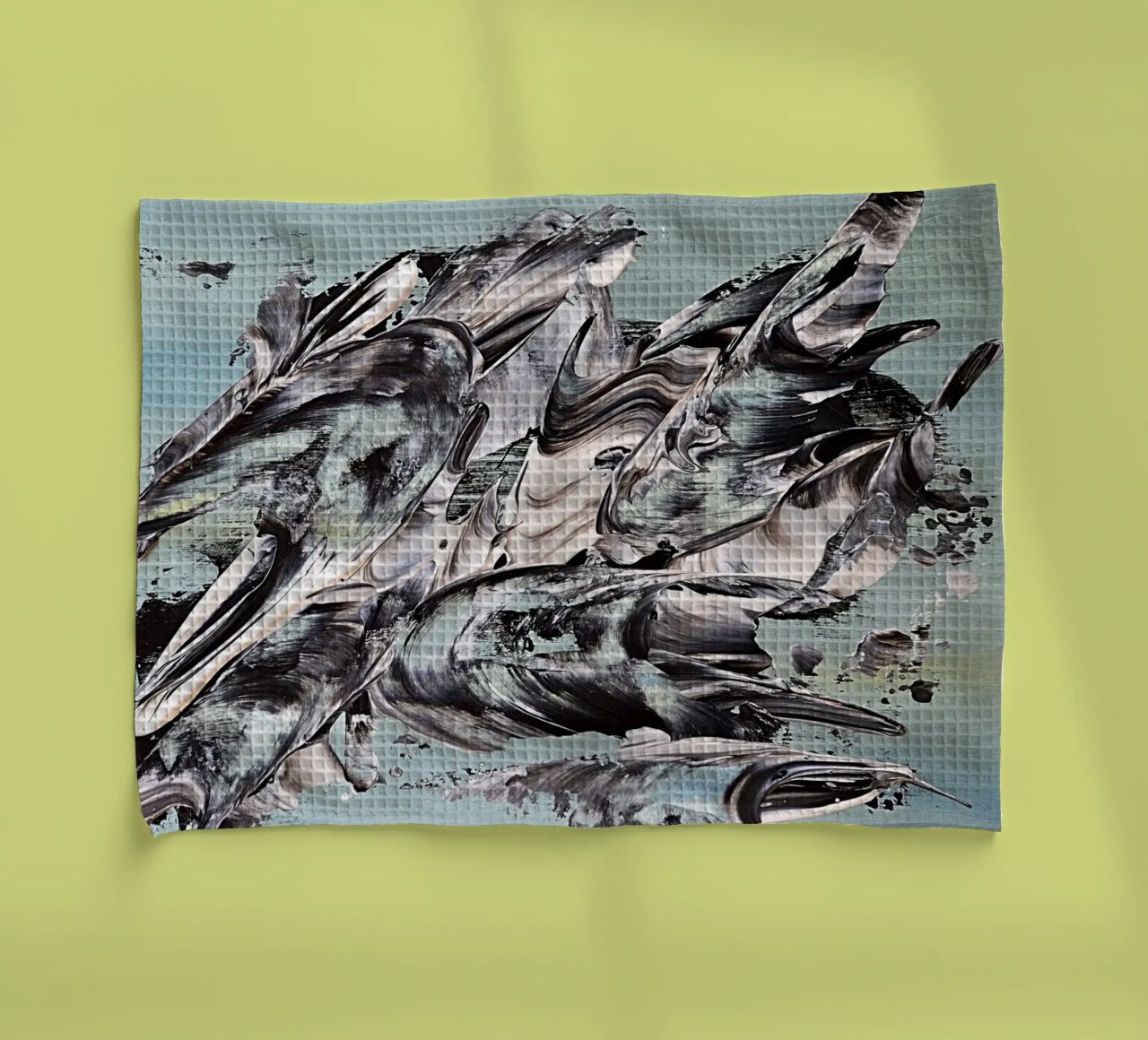 MESSAGE FROM THE HEART 19 canovaccio da cucina da Thierry Vobmann Abstract painting
