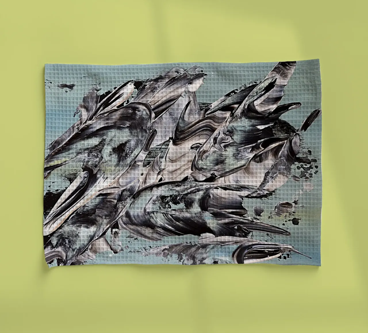 MESSAGE FROM THE HEART 19 canovaccio da cucina da Thierry Vobmann Abstract painting