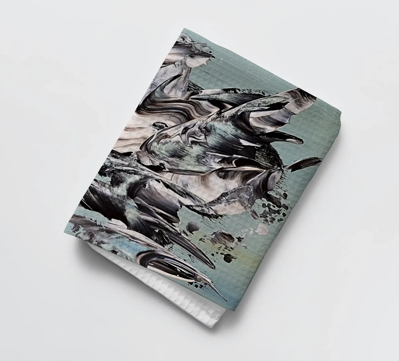 MESSAGE FROM THE HEART 19 canovaccio da cucina da Thierry Vobmann Abstract painting