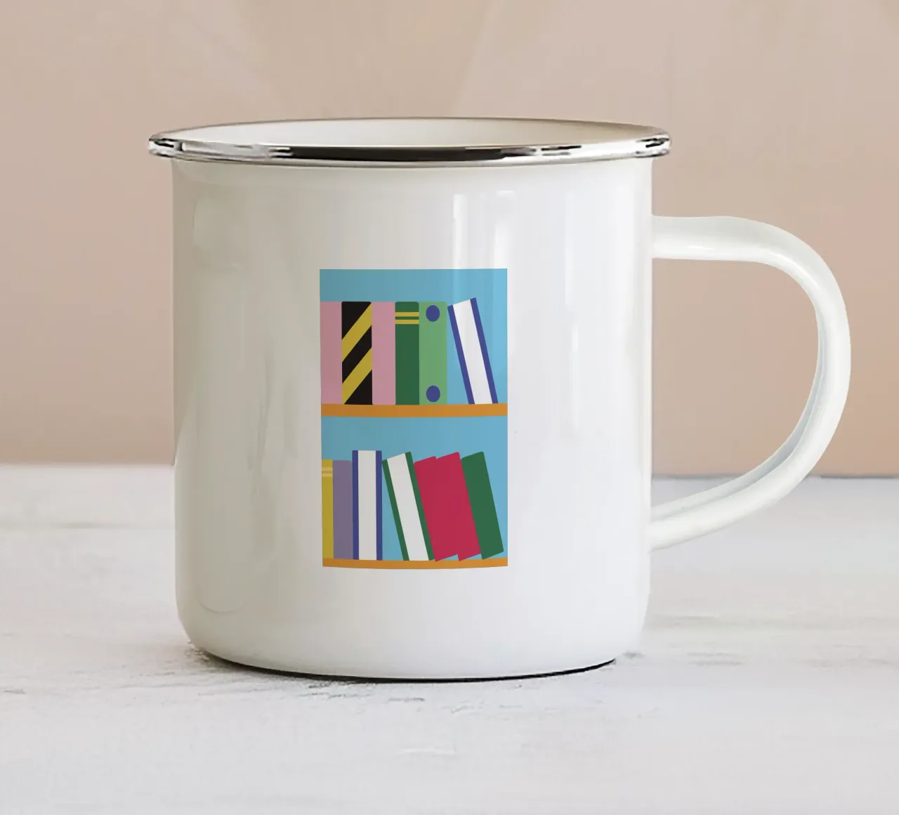 Libro tazza in smalto da LOOK DIFFERENT