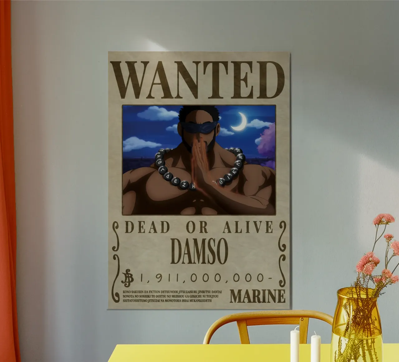 ricercato damsoh poster da Collins Shop