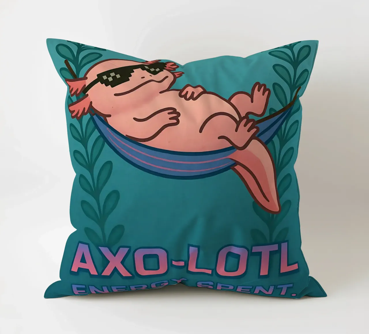 Funny Lazy Axolotl Meme cuscino da Funny Humor Art