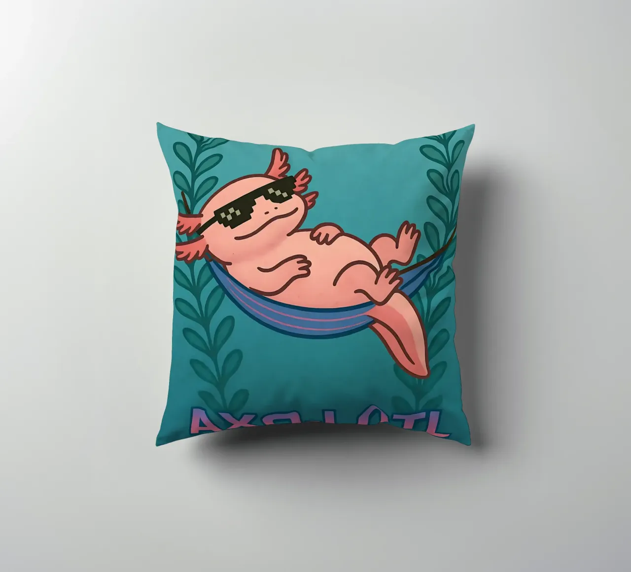 Funny Lazy Axolotl Meme cuscino da Funny Humor Art