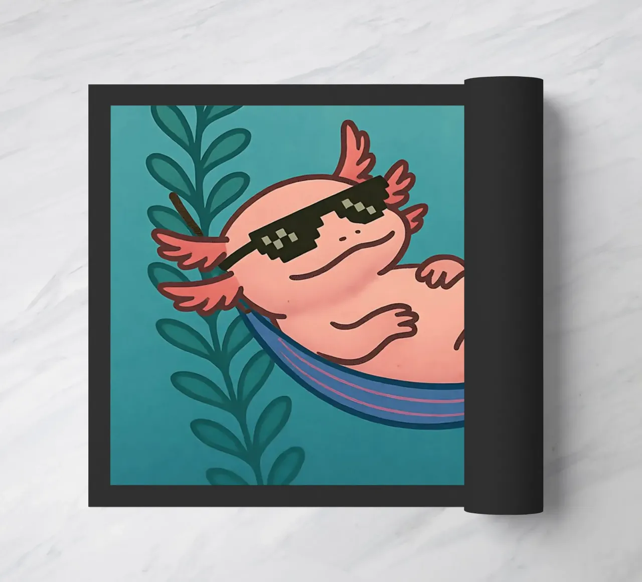 Funny Lazy Axolotl Meme zerbino da Funny Humor Art
