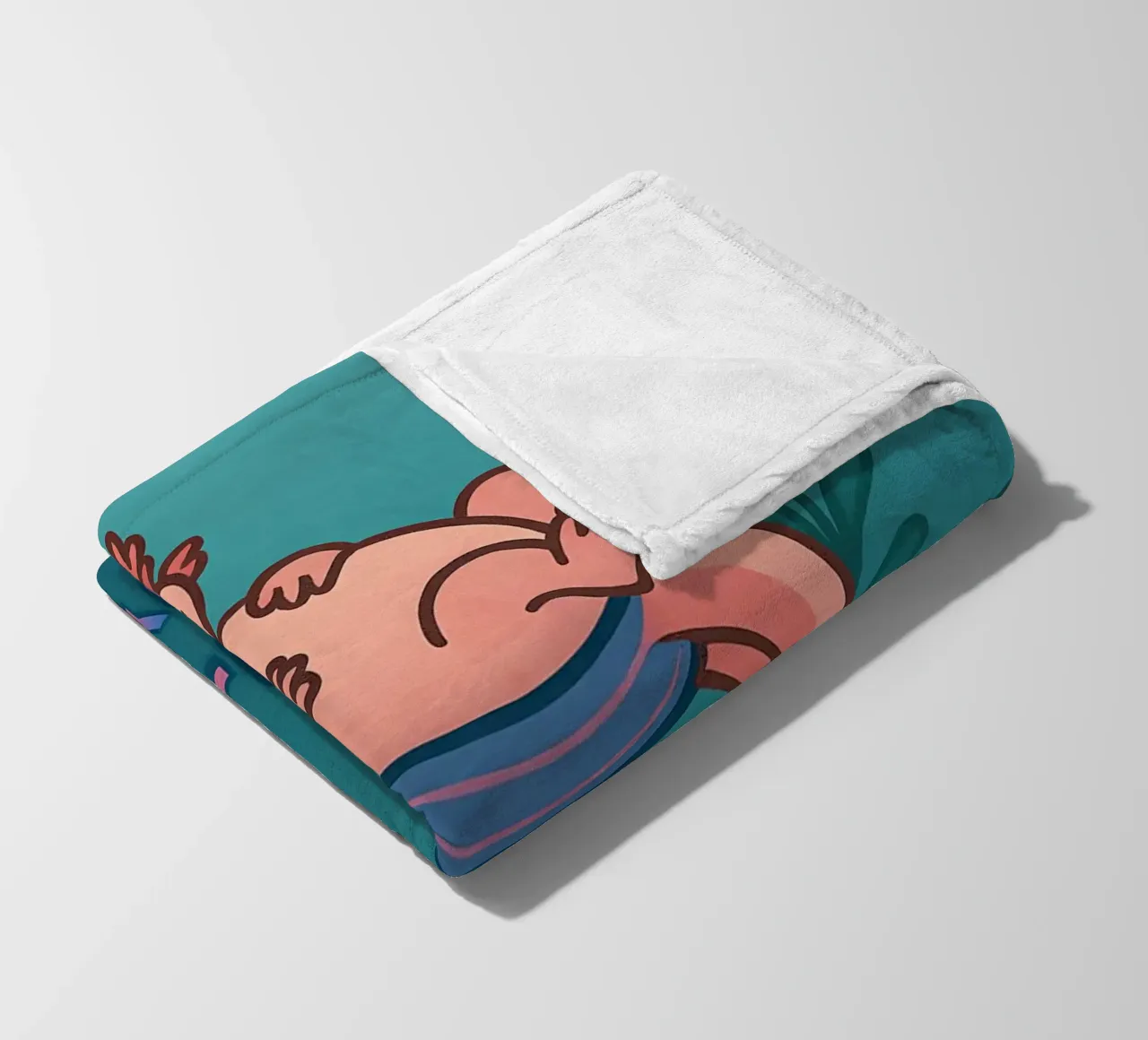 Funny Lazy Axolotl Meme coperta in pile da Funny Humor Art