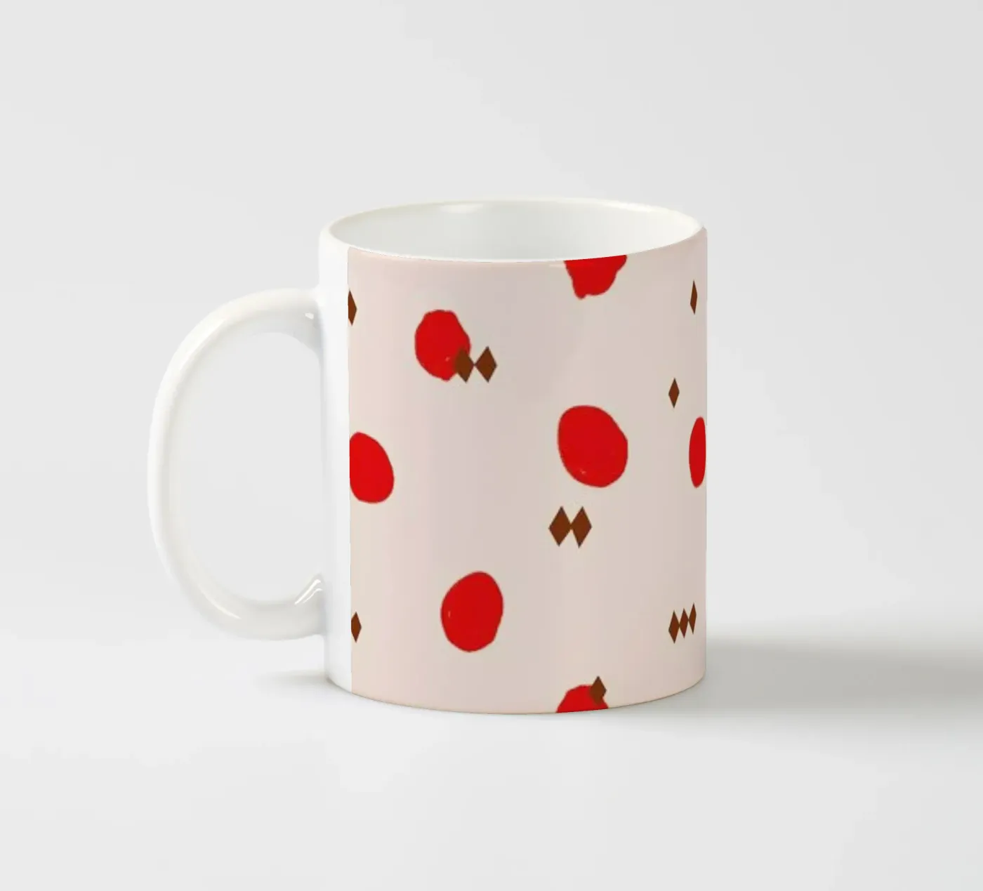 Circus #3 ceramic mug by Maren Gross