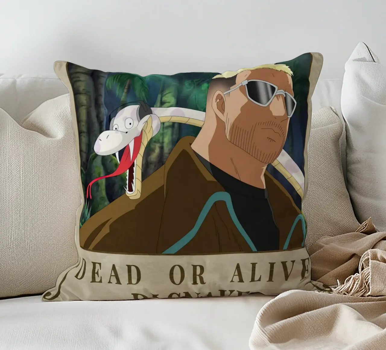 wanted DJ Snake decorative cushion by Collins Shop