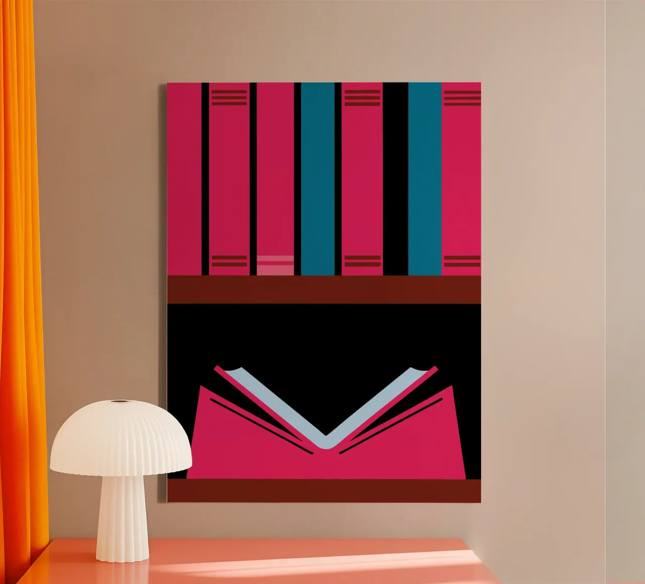 Books canvas by LOOK DIFFERENT