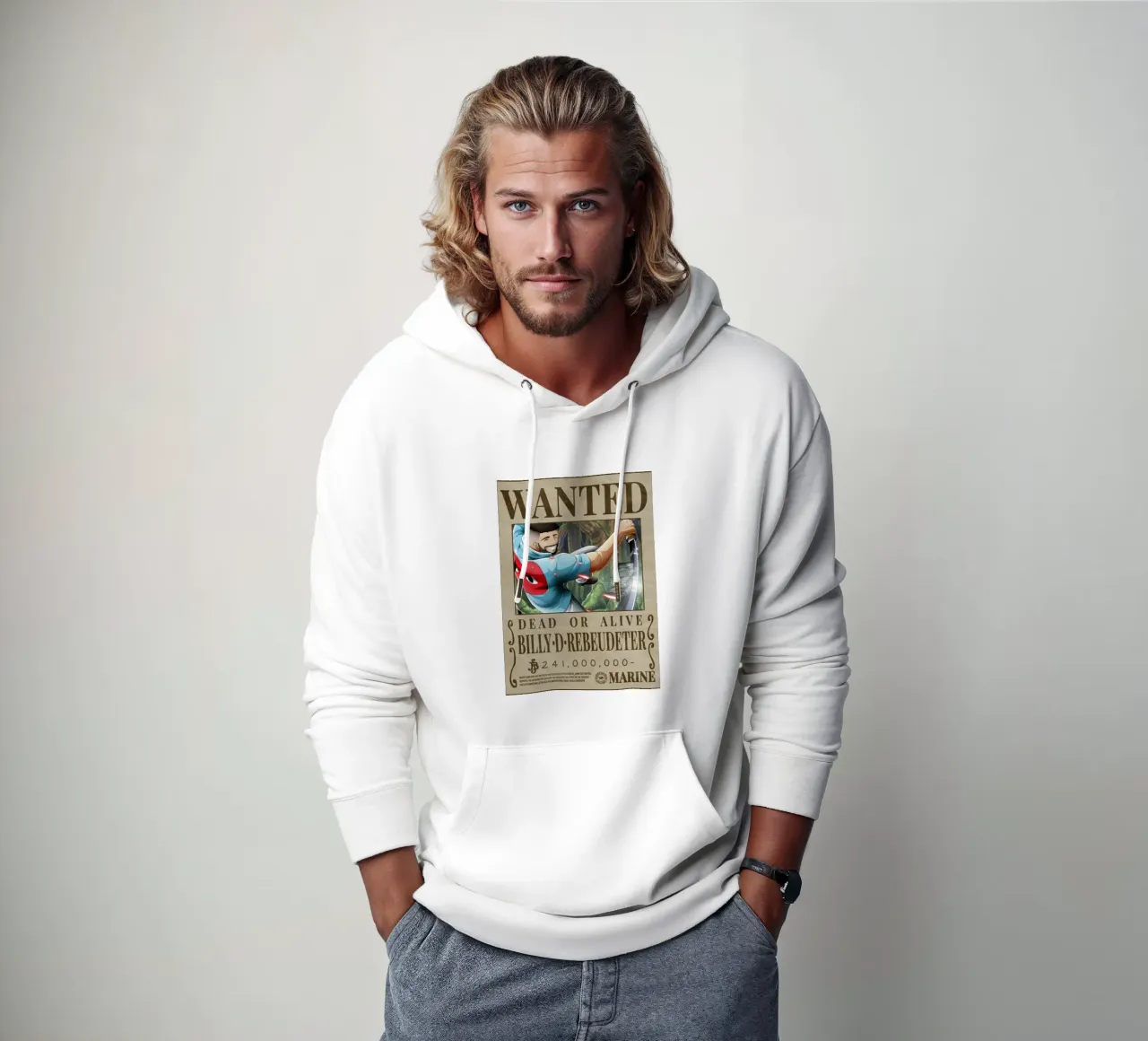 Ricercato Billy D. Rebeudeter felpa con cappuccio da Collins Shop