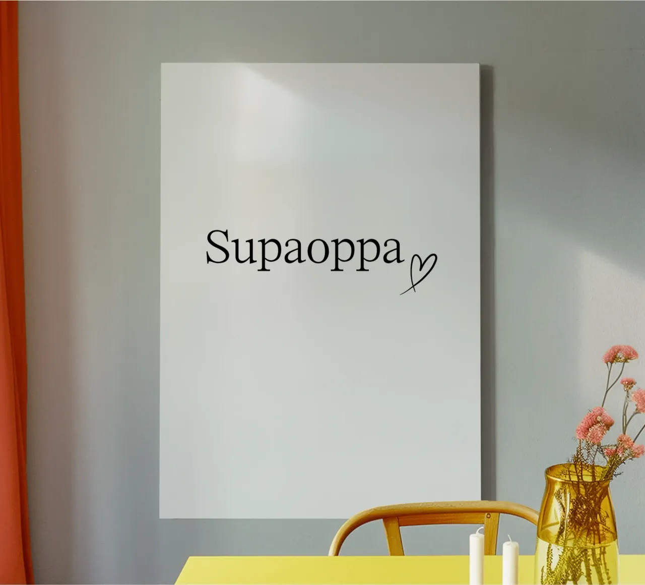 Supaoppa - Uitspraak Ruhrgebied - Opa cadeau - Vaderdag canvas met Baklijst van keinkonzept