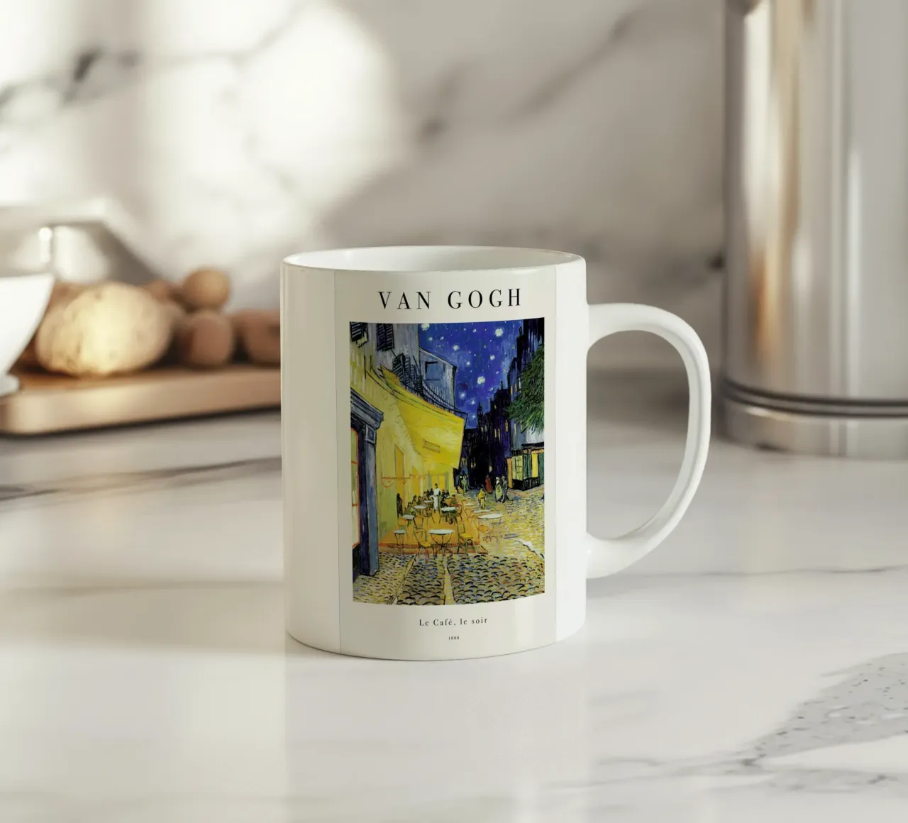 van Gogh - Café Terrace at Night tazza in ceramica da ARTOTHEK