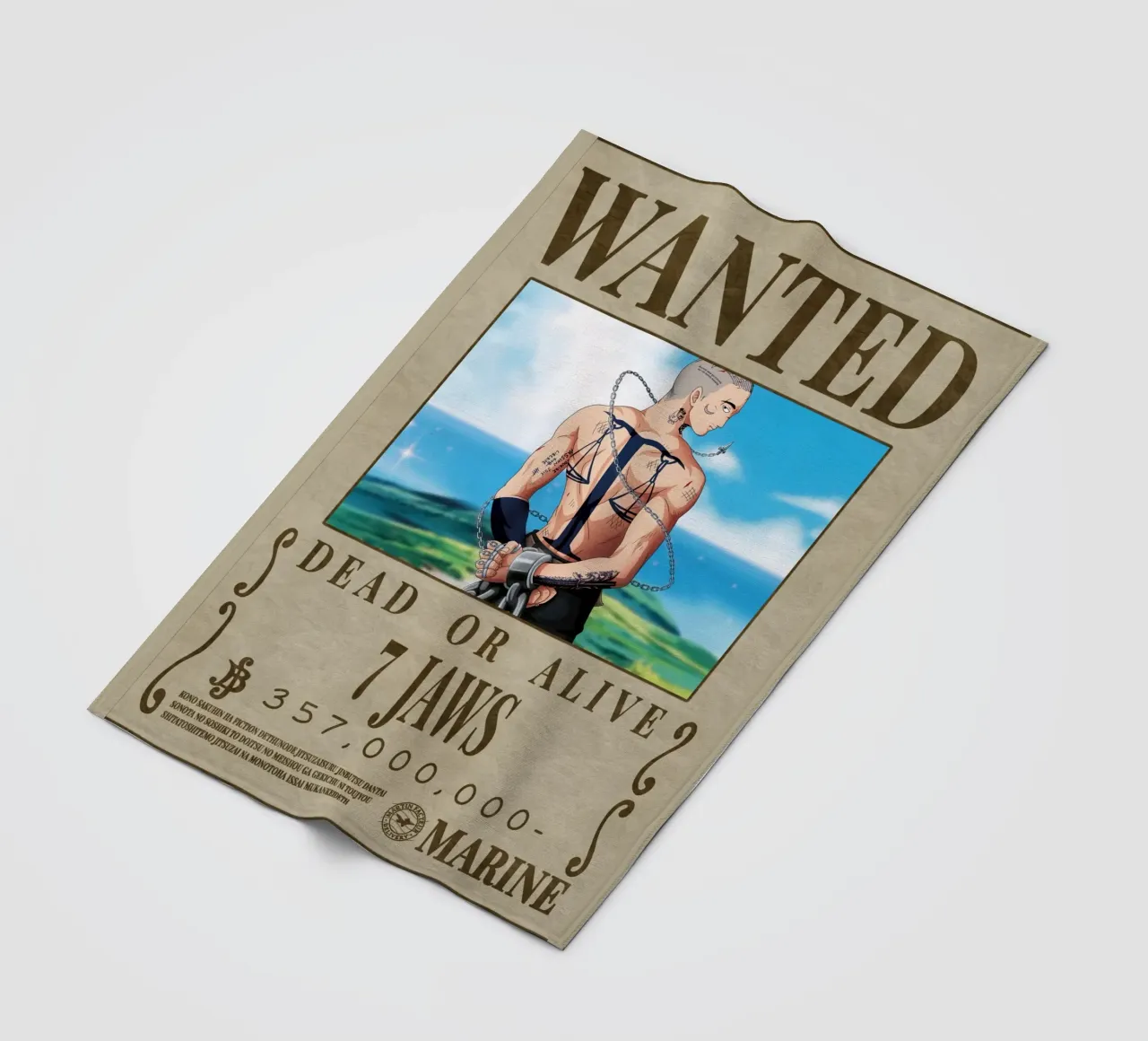 Wanted 7jaws fleece blanket by Collins Shop