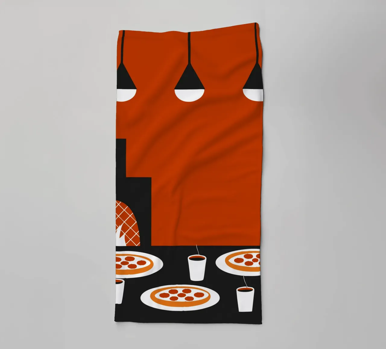 Pizza per la colazione asciugamano da bagno da LOOK DIFFERENT