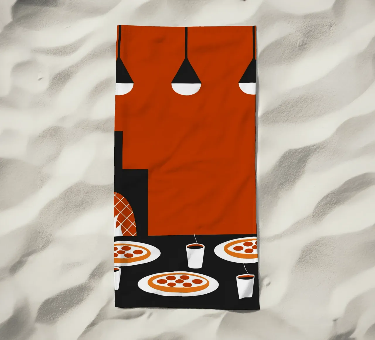 Pizza per la colazione telo mare da LOOK DIFFERENT