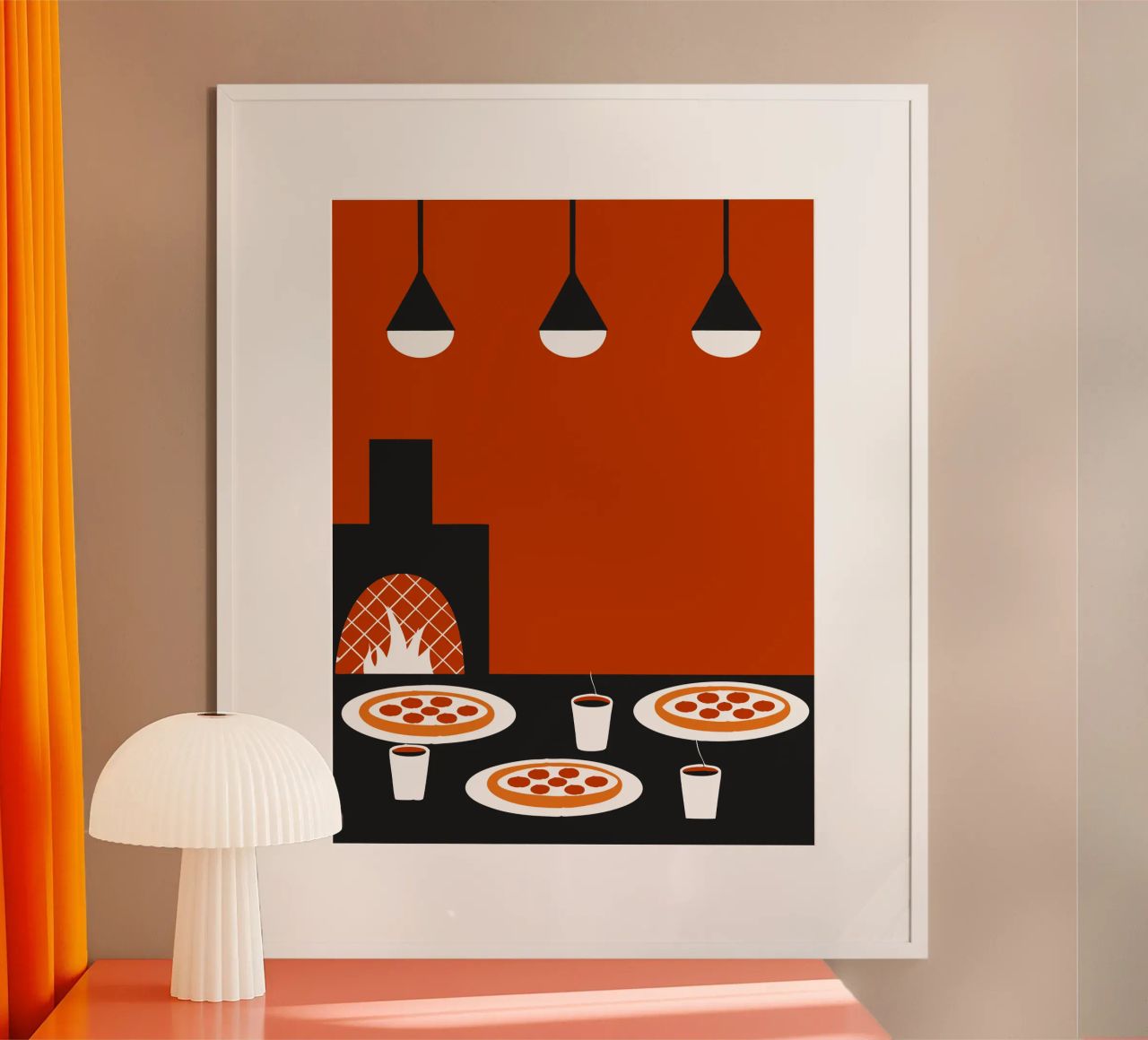 Pizza pour le petit-déjeuner poster de LOOK DIFFERENT