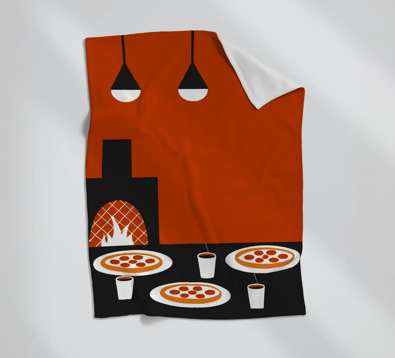Pizza per la colazione coperta in pile da LOOK DIFFERENT