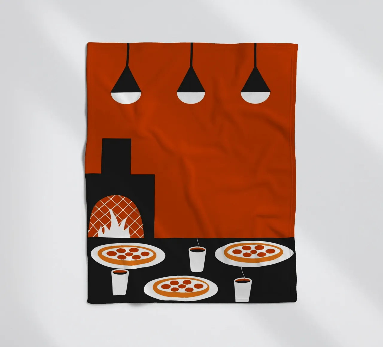 Pizza per la colazione coperta in pile da LOOK DIFFERENT