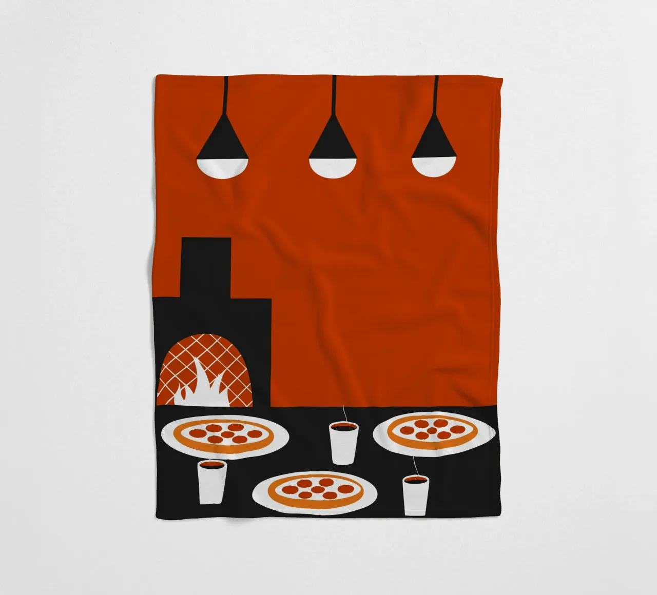 Pizza per la colazione coperta in pile da LOOK DIFFERENT