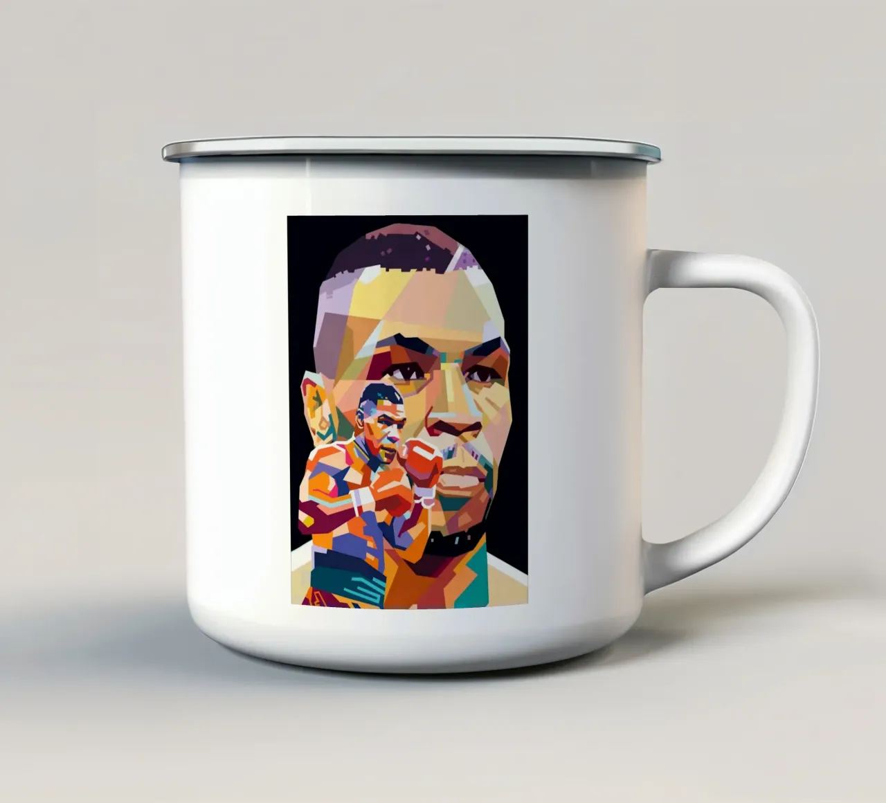 Mike Tyson, la leggenda tazza in smalto da Hantamrata