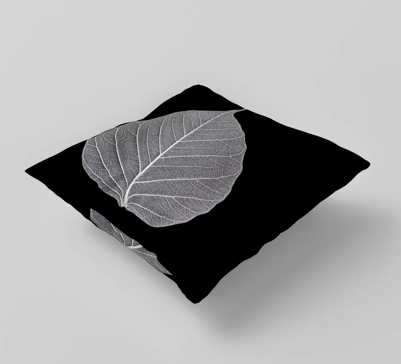 Veins of Life 2 - White Leaf cuscino da Studio Nahili