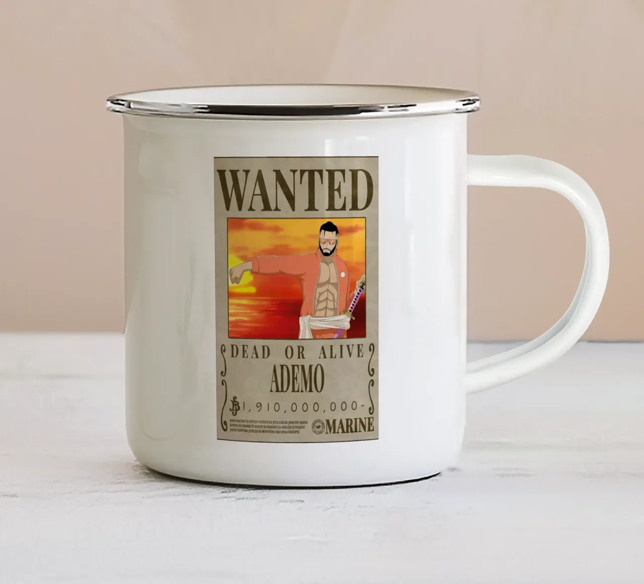 Cercasi Ademo2 tazza in smalto da Collins Shop