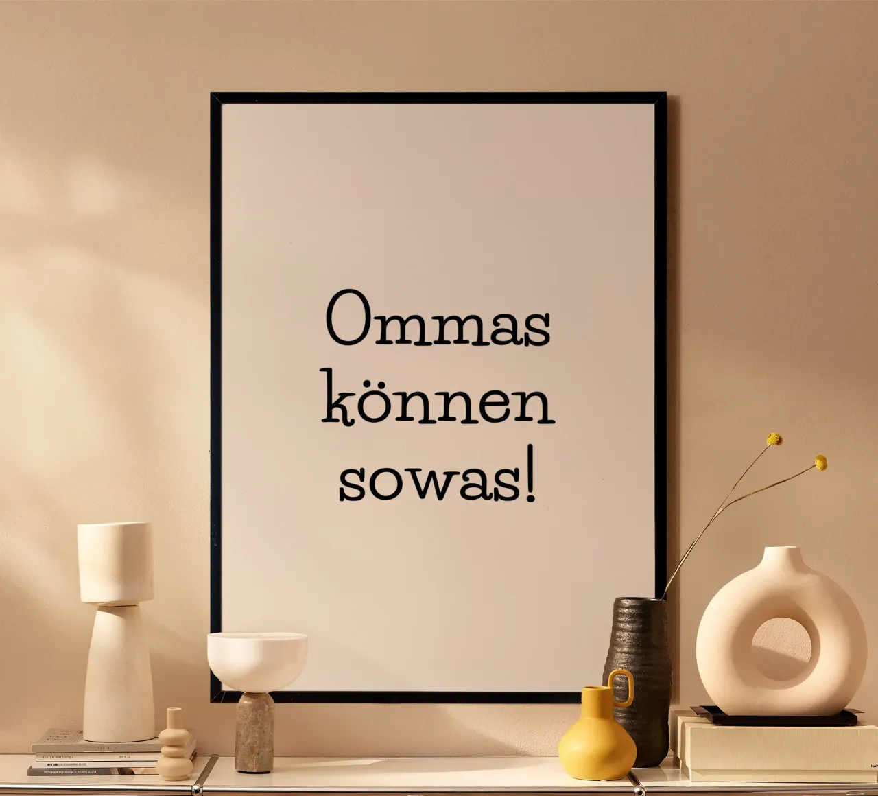 Le nonne ce la fanno - Dire zona Ruhr - Grazie nonna poster con telaio in plastica da keinkonzept