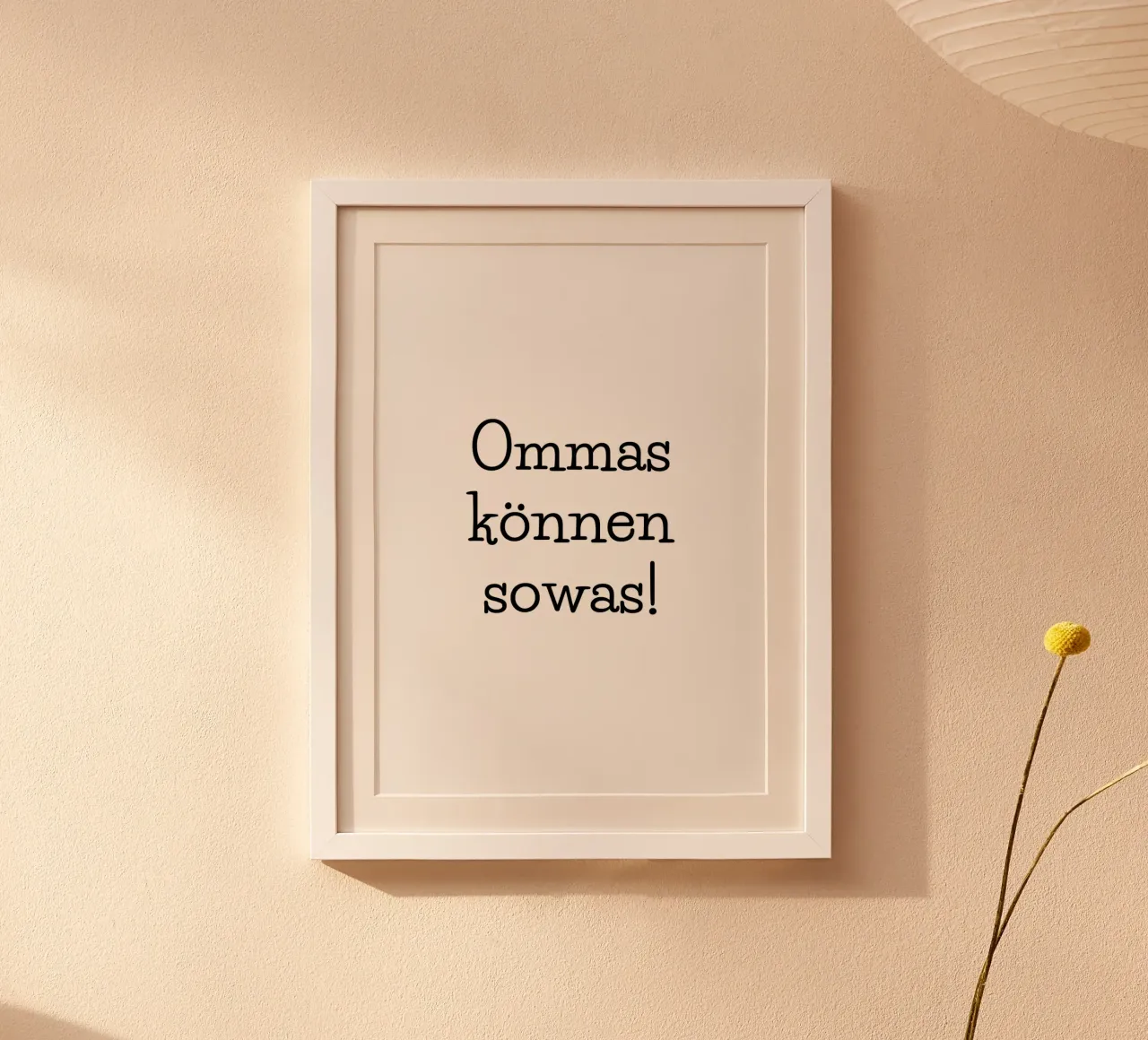 Le nonne ce la fanno - Dire zona Ruhr - Grazie nonna poster con telaio in plastica da keinkonzept