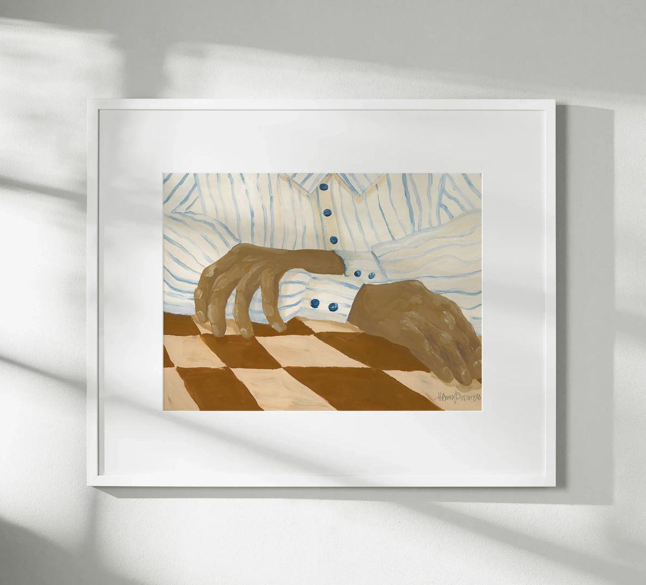Hanna Peterson Leichte Streifen Poster von Davidprint