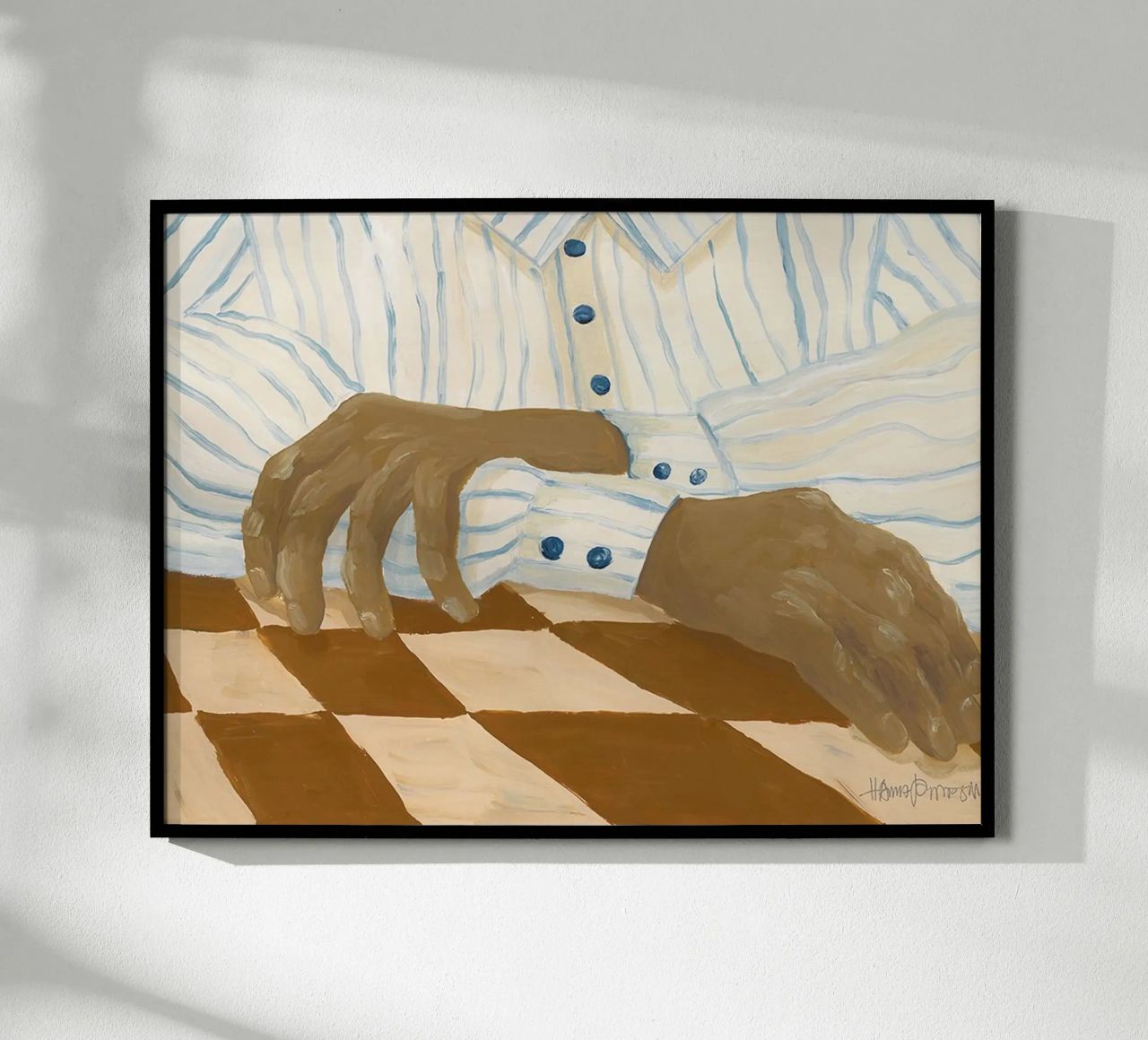 Hanna Peterson Leichte Streifen Poster von Davidprint