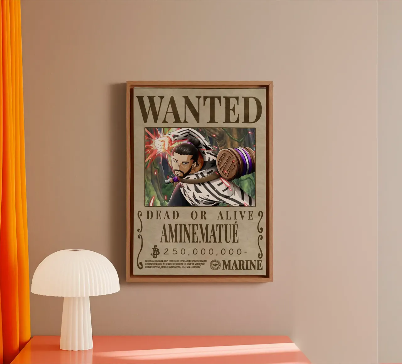 Gezocht Aminematue canvas met Baklijst van Collins Shop