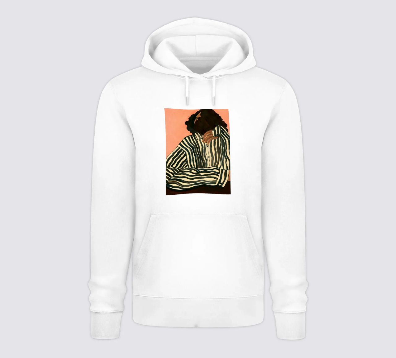 Hanna Peterson Gelassener Streifen Hoodie von Davidprint