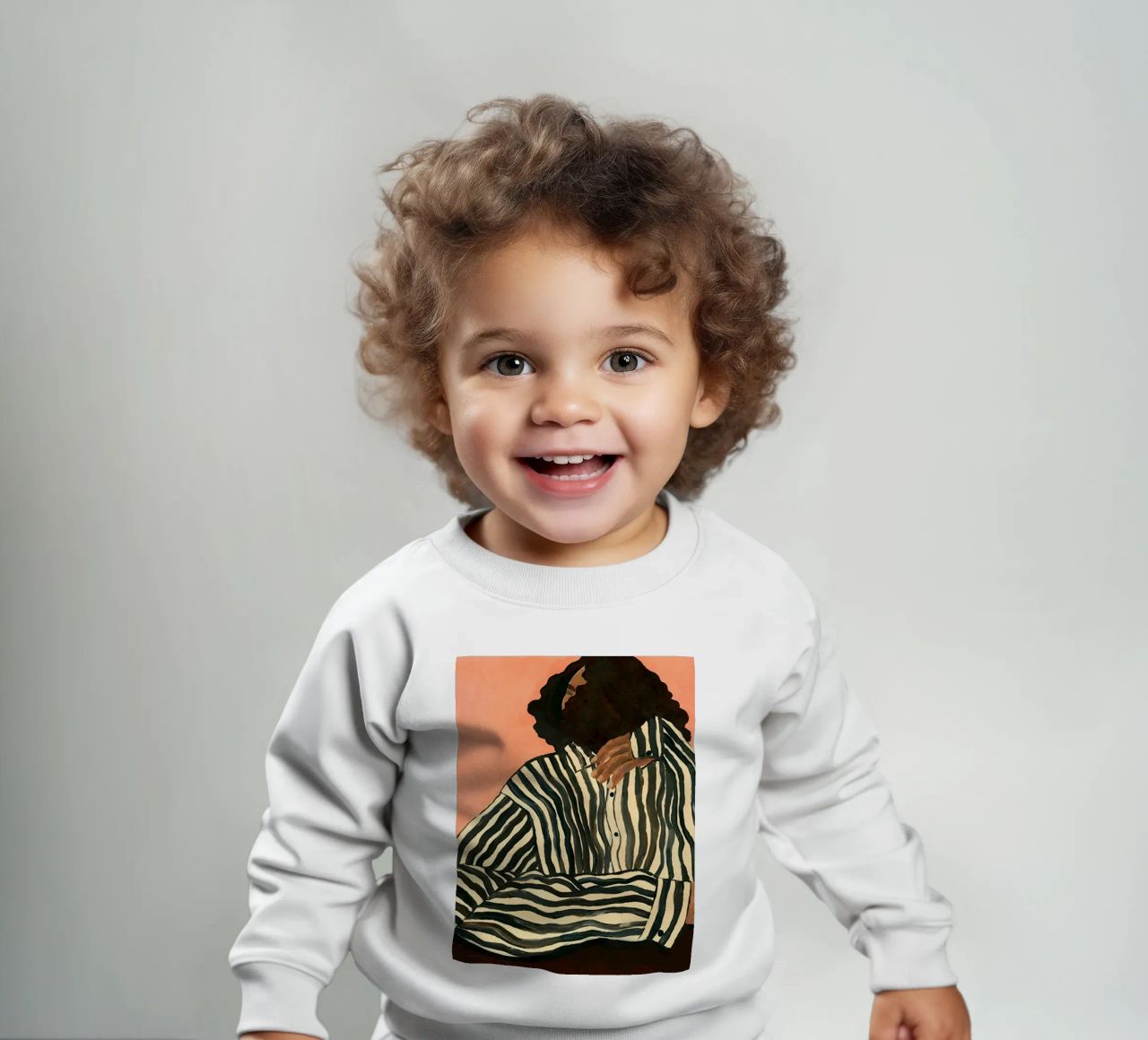 Hanna Peterson Gelassener Streifen Baby Sweatshirt von Davidprint