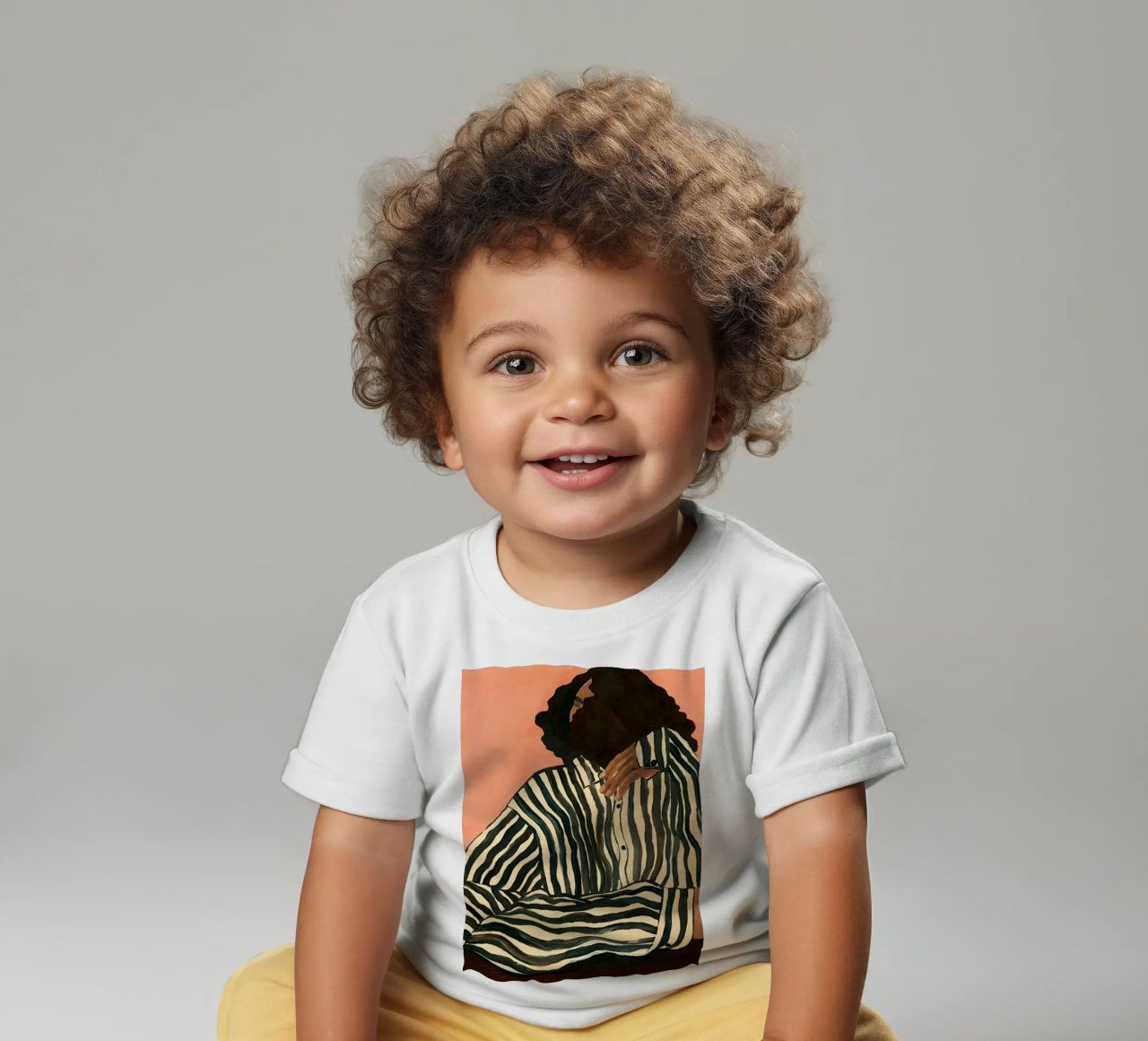 Hanna Peterson Gelassener Streifen Baby T-Shirt von Davidprint