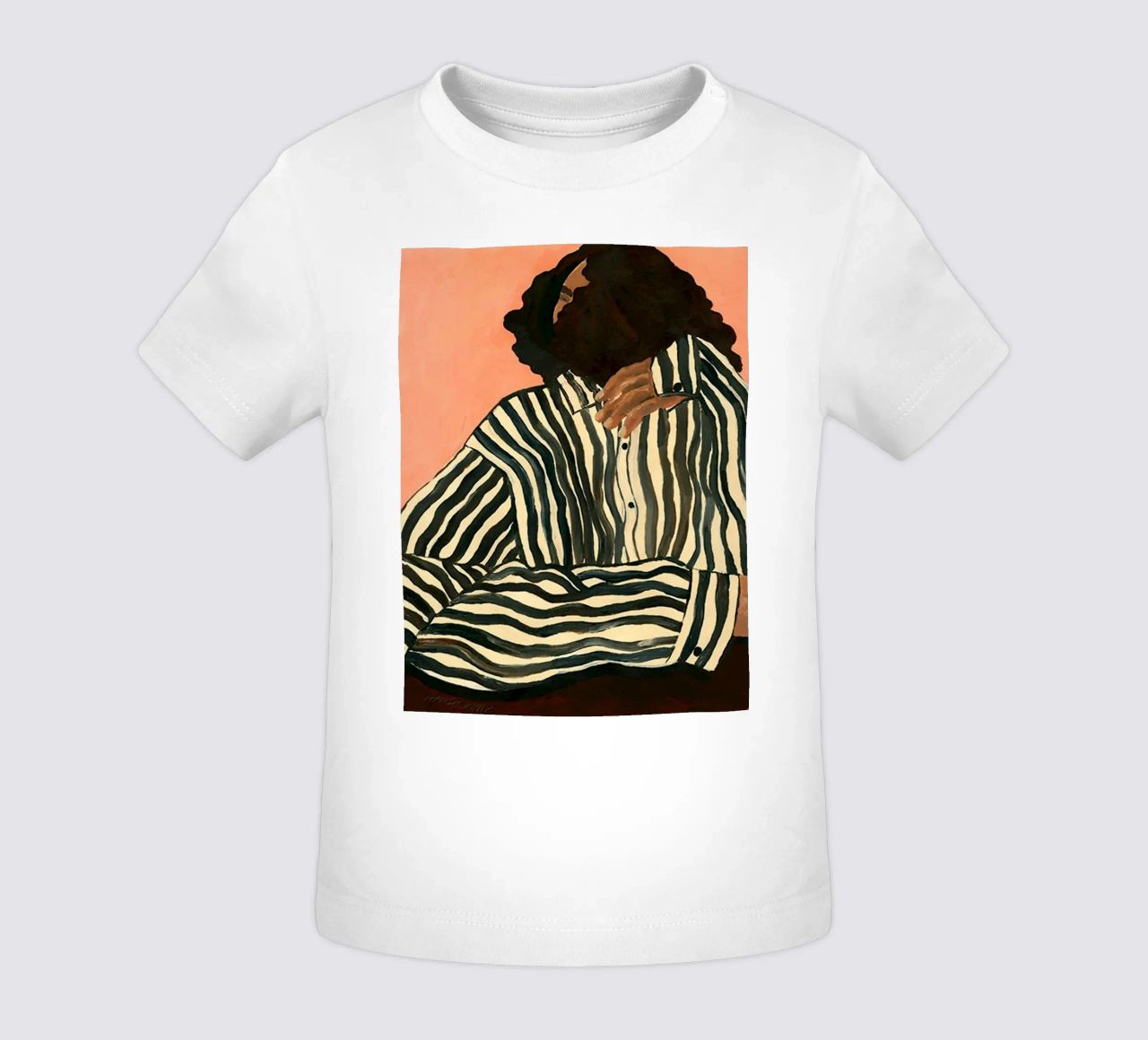 Hanna Peterson Gelassener Streifen Baby T-Shirt von Davidprint