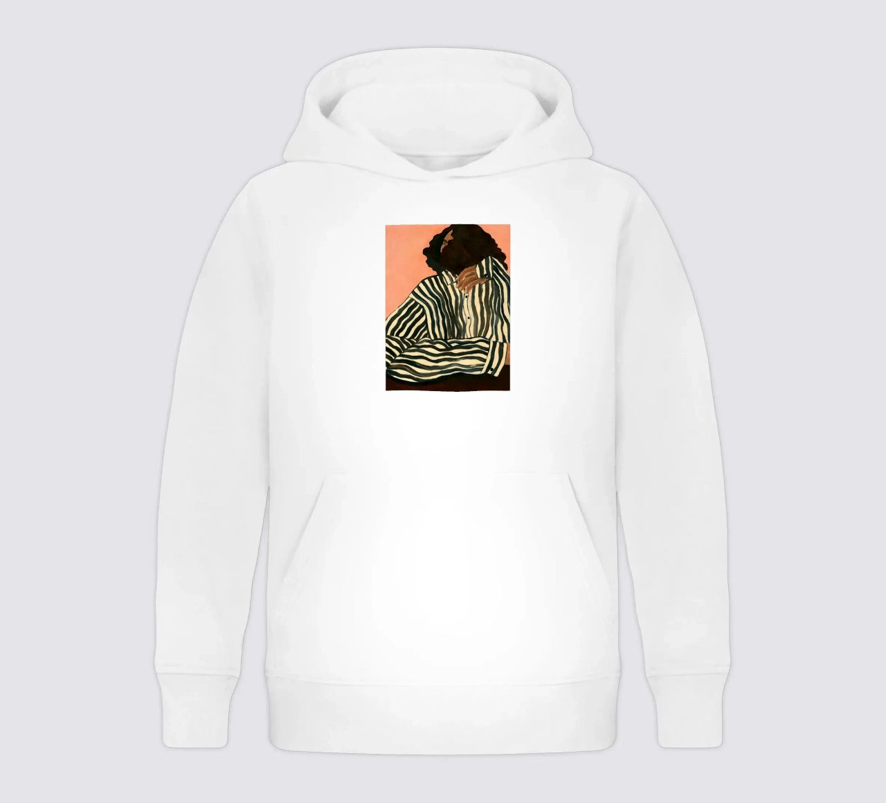 Hanna Peterson Gelassener Streifen Kinder Hoodie von Davidprint