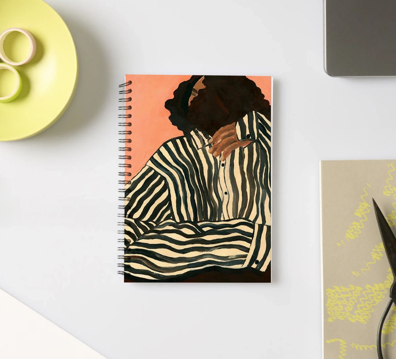 Hanna Peterson Gelassener Streifen Ringbuch von Davidprint