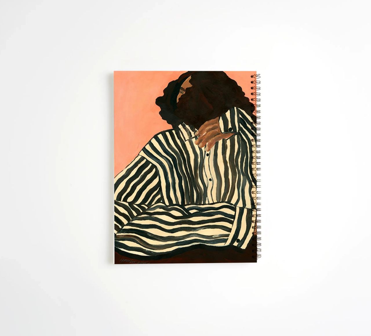Hanna Peterson Gelassener Streifen Ringbuch von Davidprint