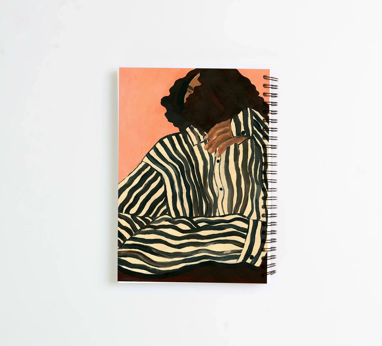 Hanna Peterson Gelassener Streifen Ringbuch von Davidprint