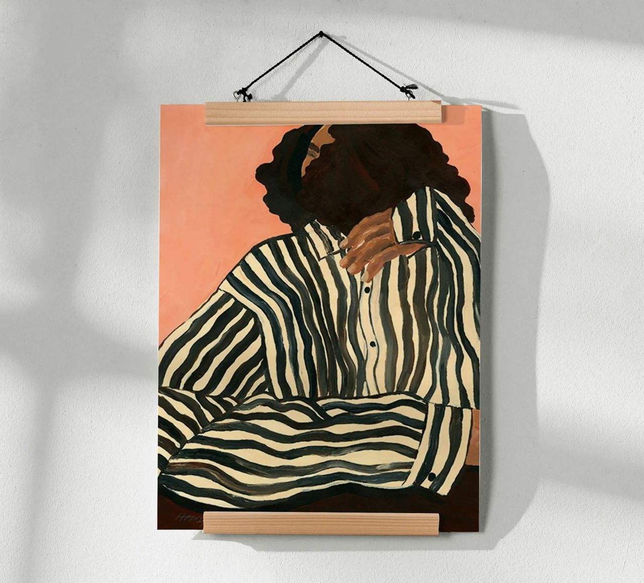 Hanna Peterson Gelassener Streifen Poster von Davidprint