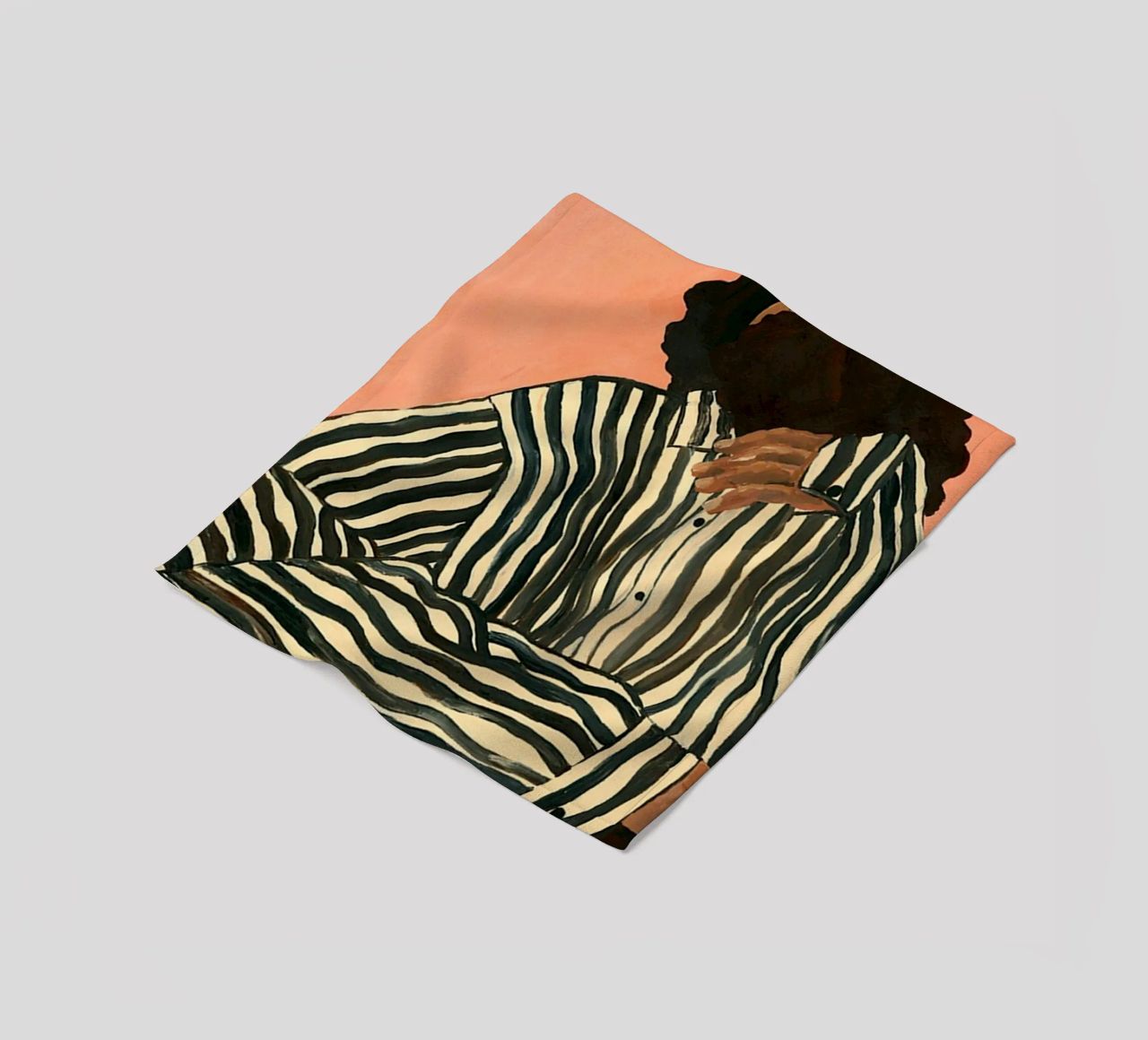 Hanna Peterson Gelassener Streifen Fleecedecke von Davidprint