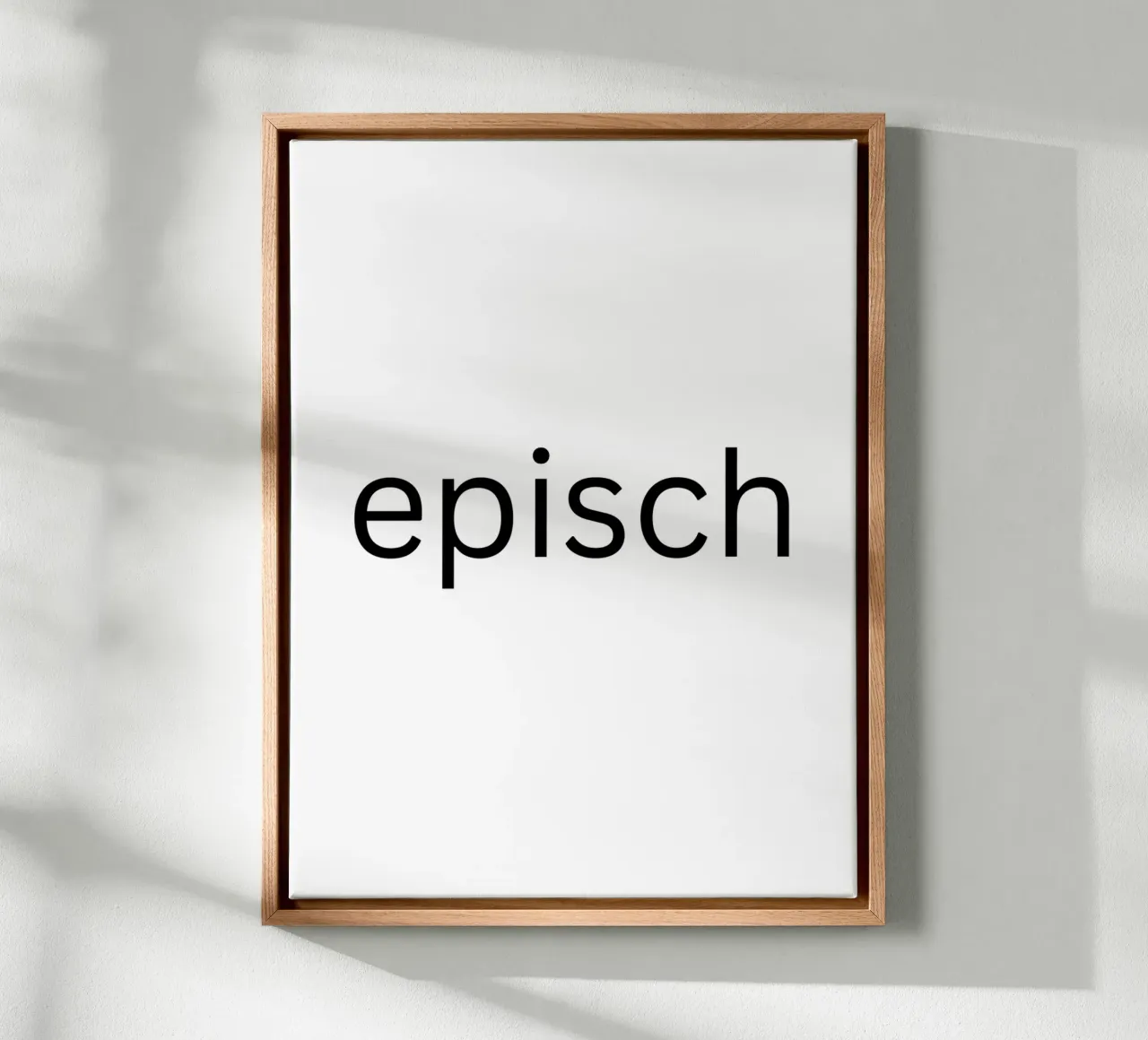 Episch - Spruch - Typographie - Geburtstag tela con Cornice a cassetta da keinkonzept