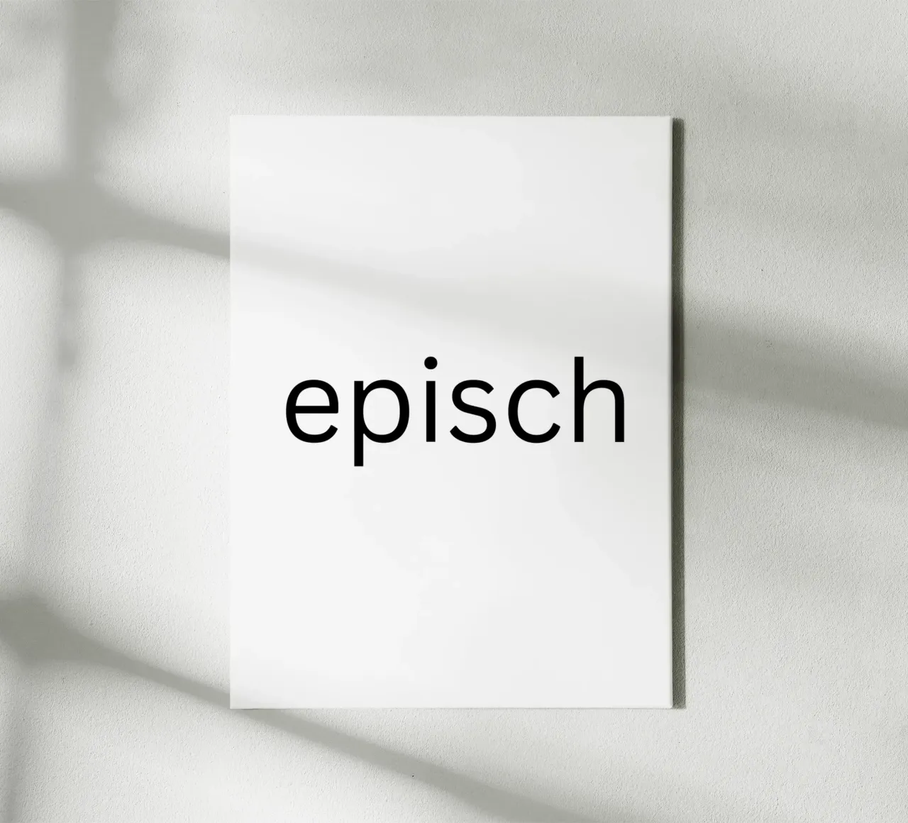 Episch - Spruch - Typographie - Geburtstag tela con Cornice a cassetta da keinkonzept