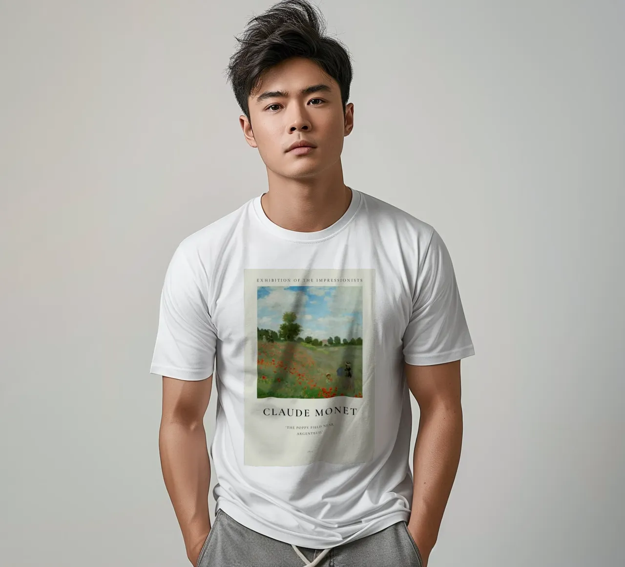 Monet - The Poppy Field near Argenteuil t-shirt da ARTOTHEK