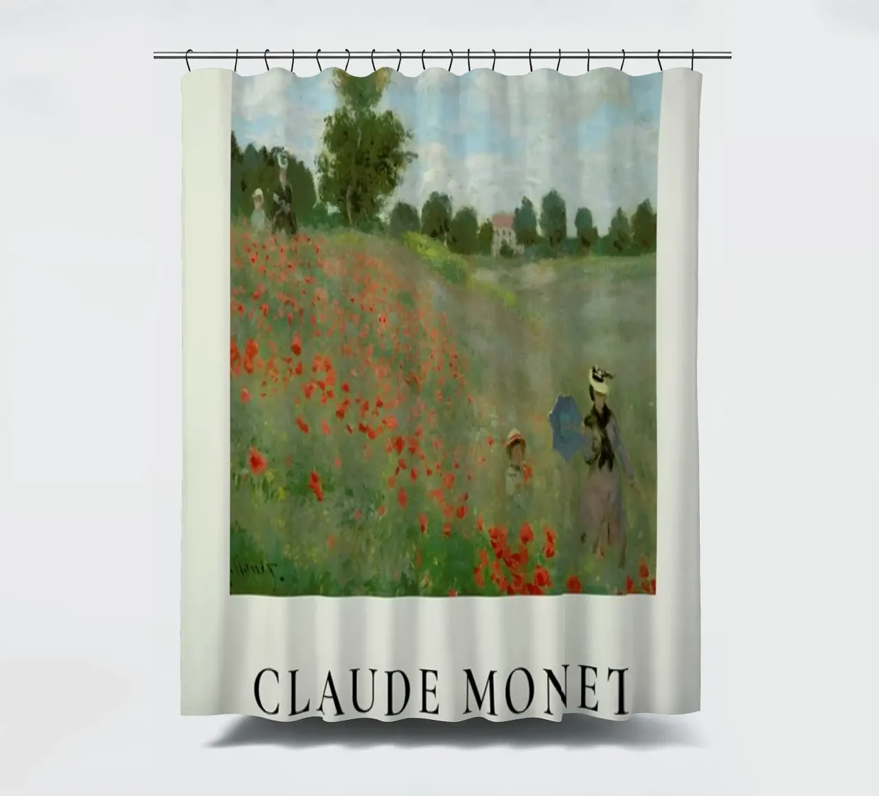 Monet - The Poppy Field near Argenteuil tenda da doccia da ARTOTHEK