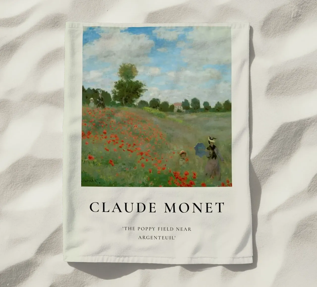 Monet - The Poppy Field near Argenteuil telo mare da ARTOTHEK