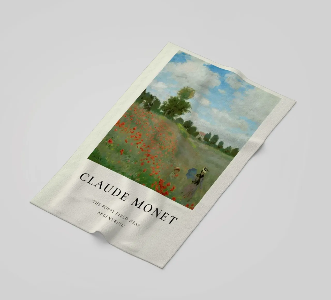Monet - The Poppy Field near Argenteuil telo mare da ARTOTHEK